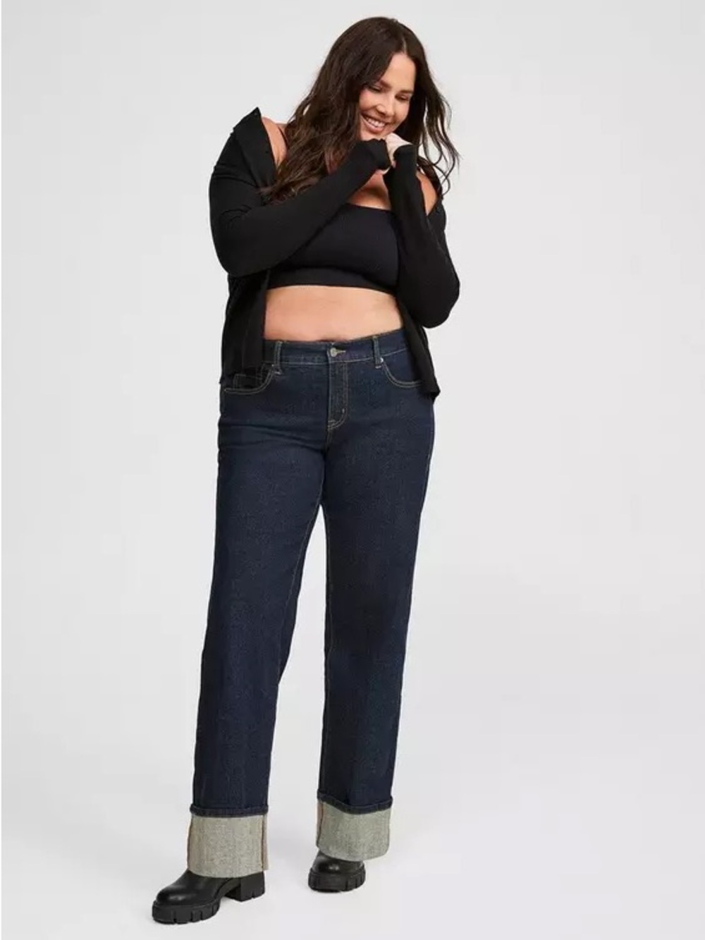 Torrid Perfect Wide-Leg Mid-Rise Jean